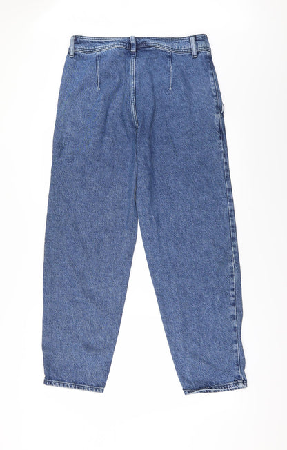 TU Womens Blue   Straight Jeans Size 12 L28 in - Zip