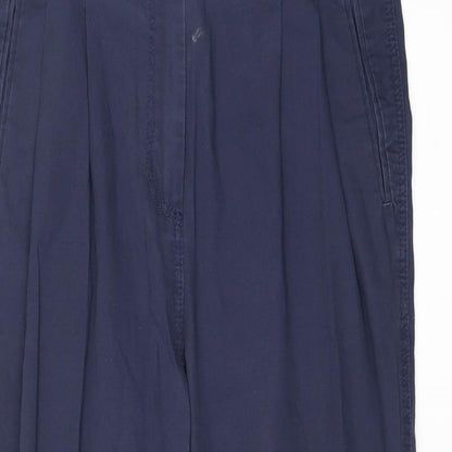 Womens UK Size 10 H&M Regular Fit Chino Blue Trousers