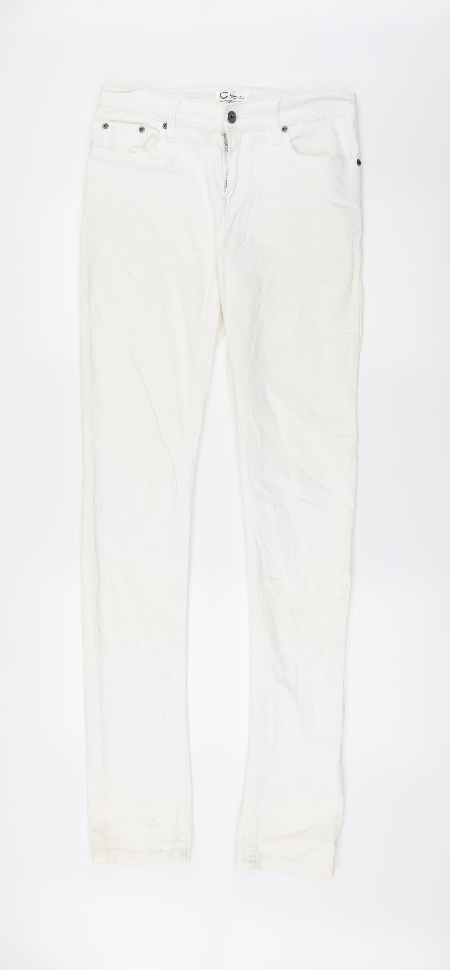 Cubus Womens White   Straight Jeans Size 36 L34 in - Zip