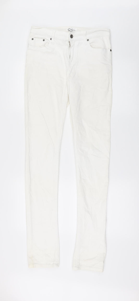 Cubus Womens White   Straight Jeans Size 36 L34 in - Zip