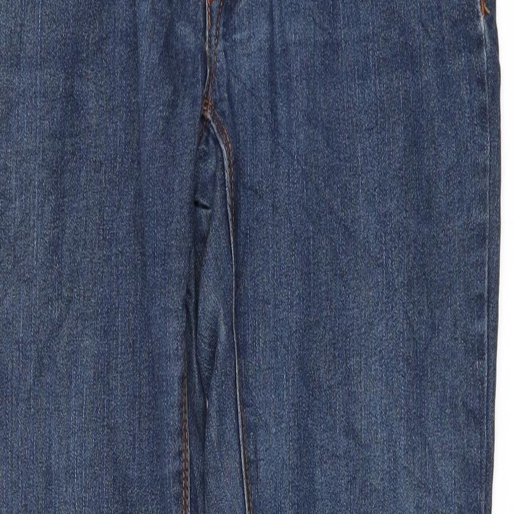 Womens UK Size 34 Preworn Regular Fit Straight Blue Jeans