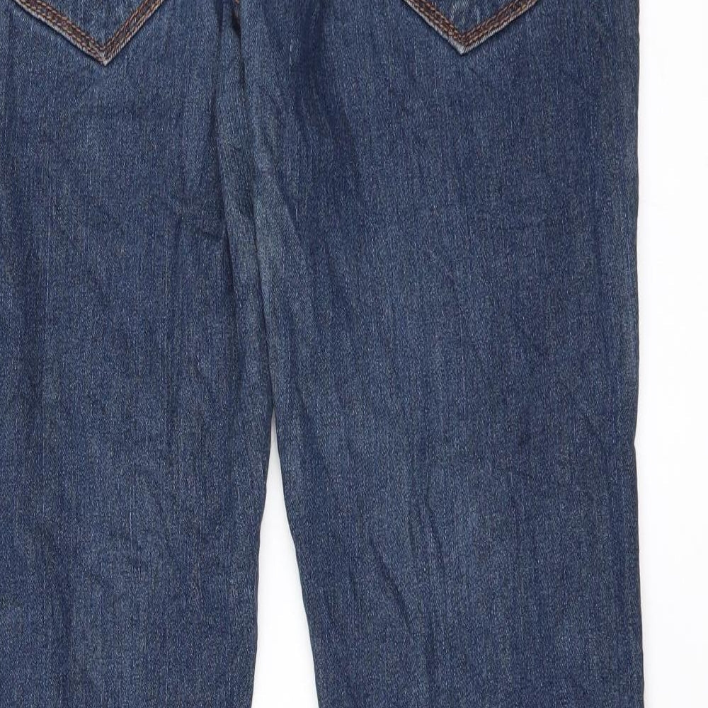 Womens UK Size 34 Preworn Regular Fit Straight Blue Jeans