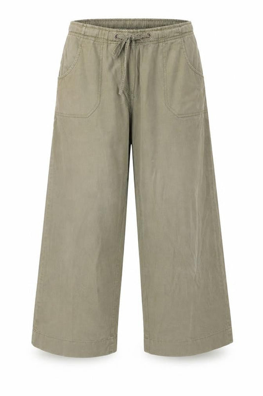 Womens UK Size 16 Damart Regular Fit Harem Green Trousers