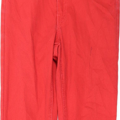 Womens UK Size M WOW Regular Fit Straight Red Jeans
