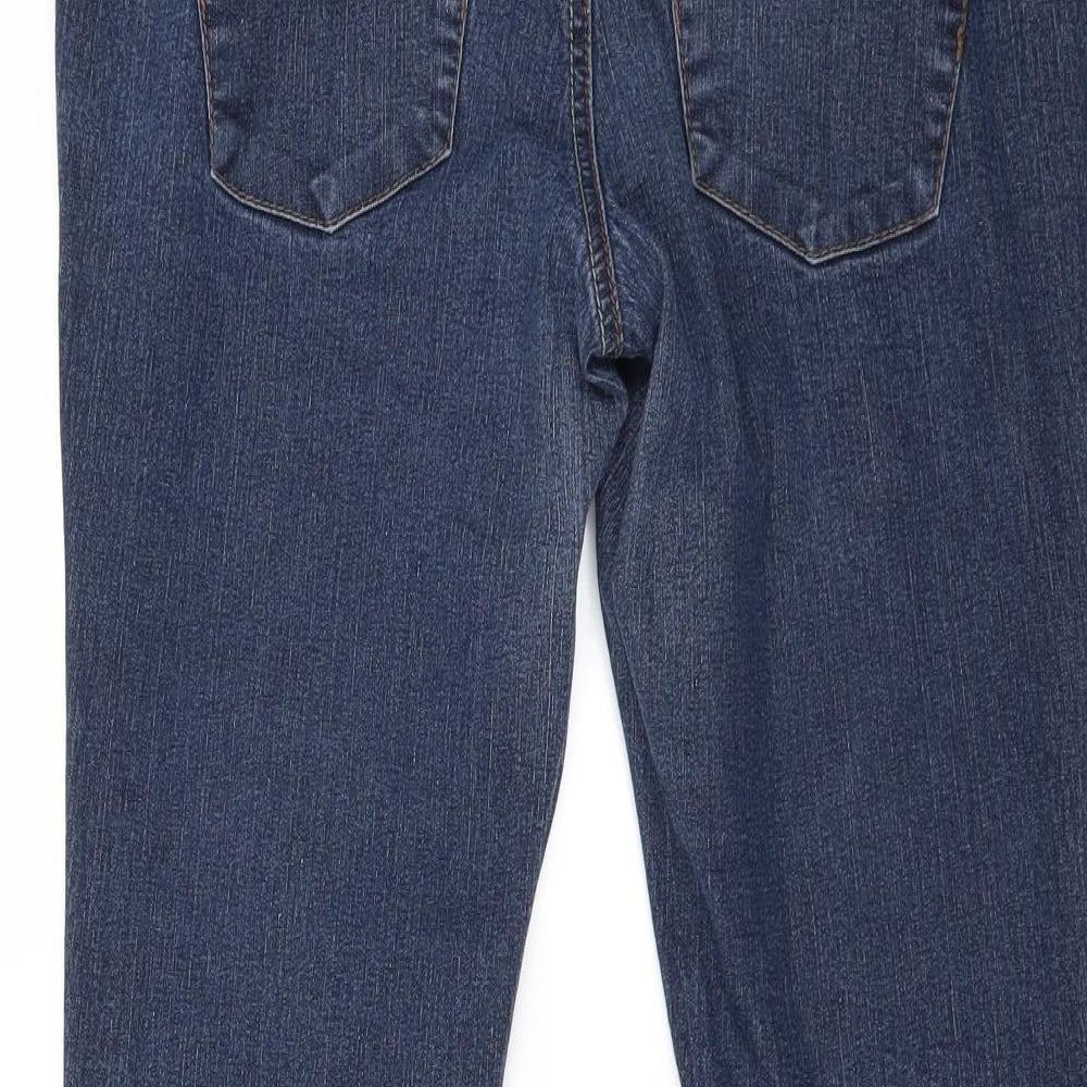 Dorothy Perkins Womens Blue   Straight Jeans Size 14 L26 in - Zip