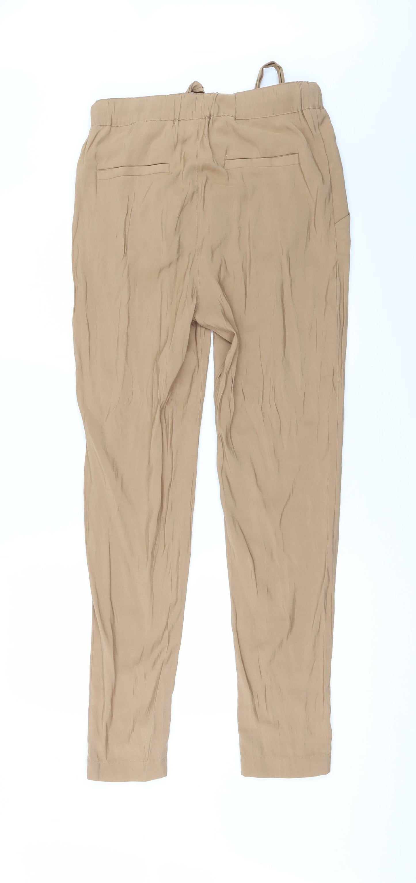 Divided by H&M Womens Brown   Trousers  Size 10 L30 in - Zip