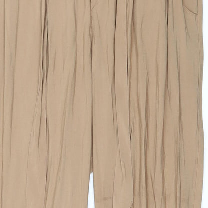 Divided by H&M Womens Brown   Trousers  Size 10 L30 in - Zip
