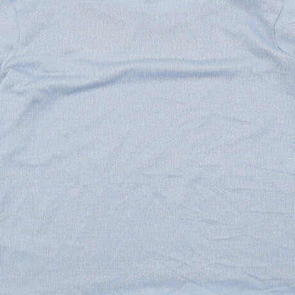 Womens UK Size 10 New Look Blue Basic T-Shirt