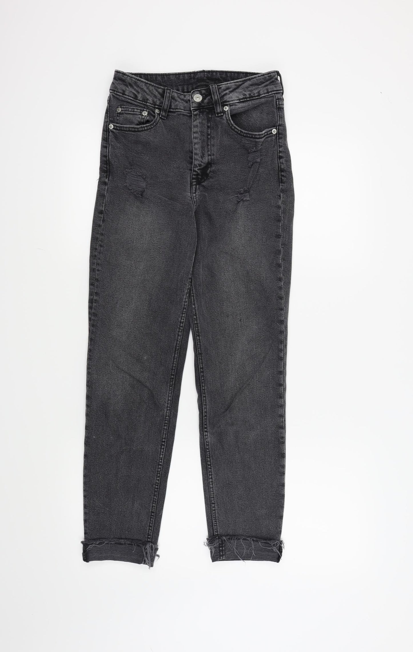 H&M Womens Grey   Skinny Jeans Size 8 L26 in