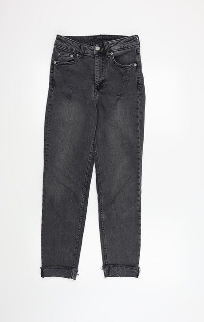 H&M Womens Grey   Skinny Jeans Size 8 L26 in