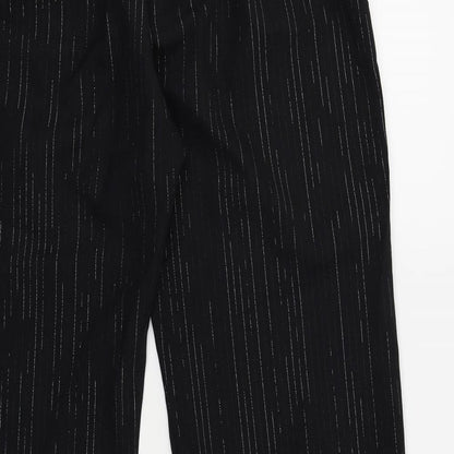 Womens UK Size 16 Preworn Regular Fit  Black Trousers