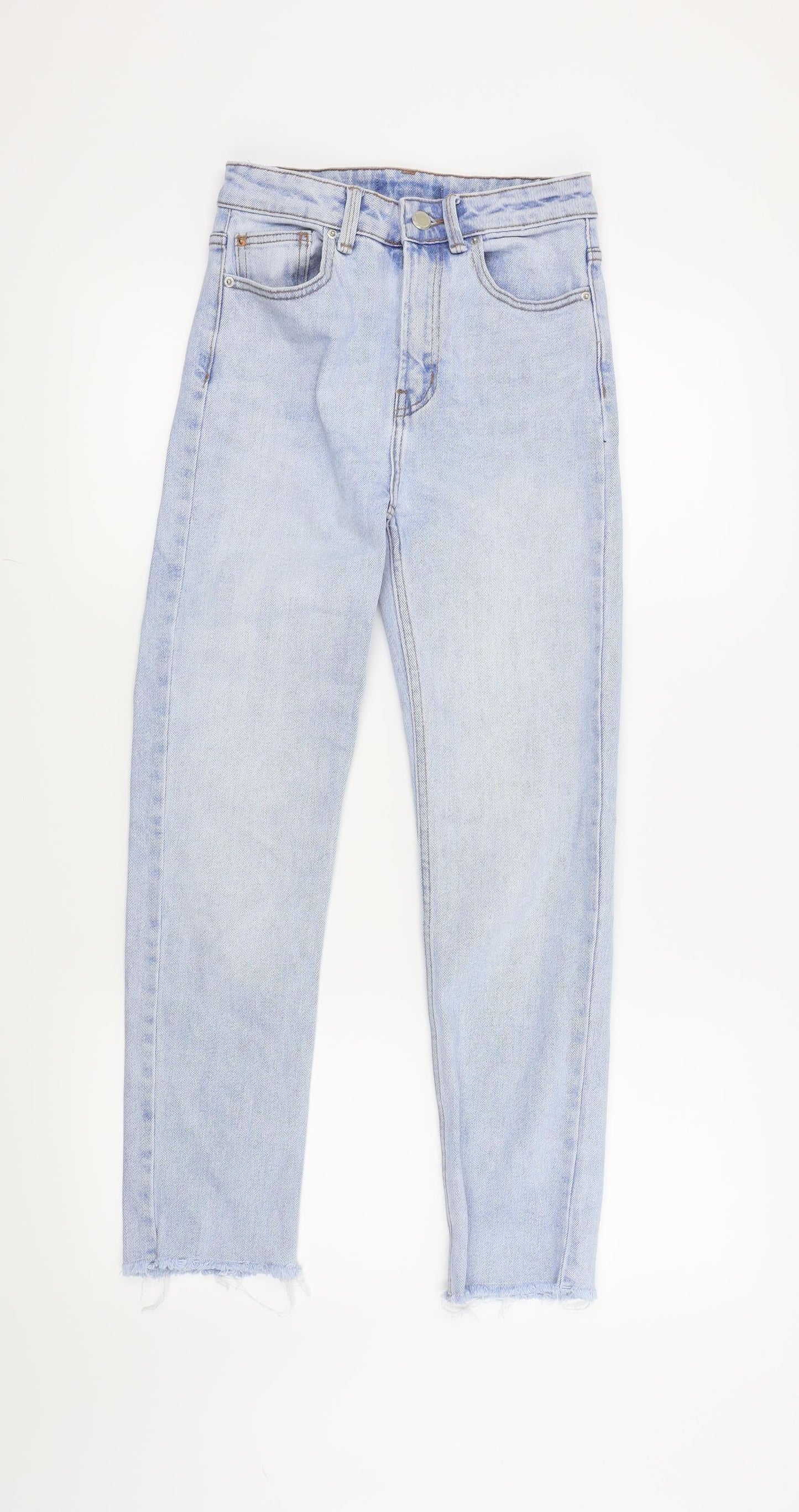 Denim & Co. Womens Blue   Skinny Jeans Size 4 L25 in