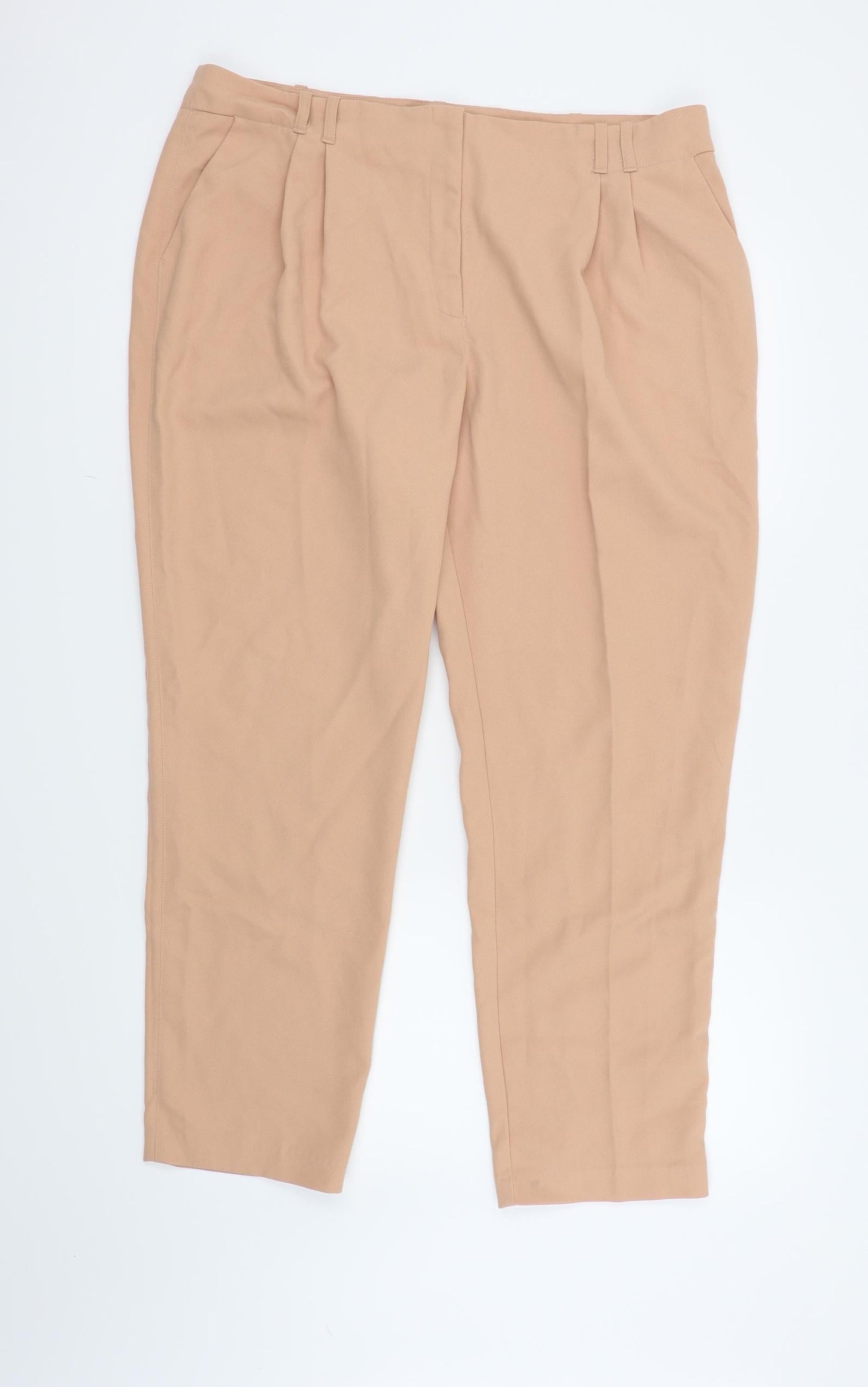 George Womens Pink   Cropped Trousers Size 18 L27 in