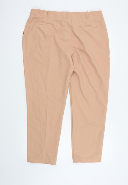 George Womens Pink   Cropped Trousers Size 18 L27 in