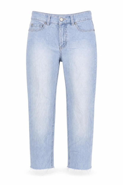 Womens UK Size 34 in Denim Regular Fit Cropped Blue Jeans