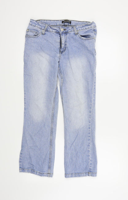 Authentic Clothing Company Womens Blue   Cropped Jeans Size 10 L24 in