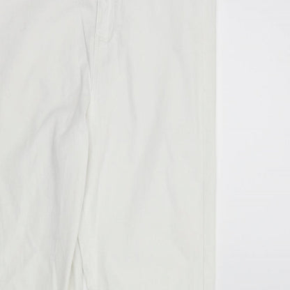 Denim & Co. Womens White   Skinny Jeans Size 8 L28 in