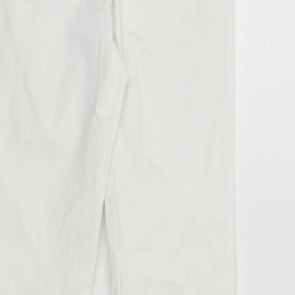 Denim & Co. Womens White   Skinny Jeans Size 8 L28 in