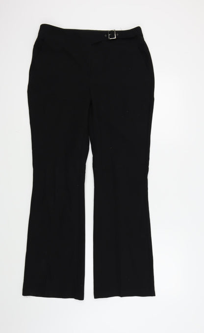 Womens UK Size 10 NEXT Regular Fit  Black Trousers