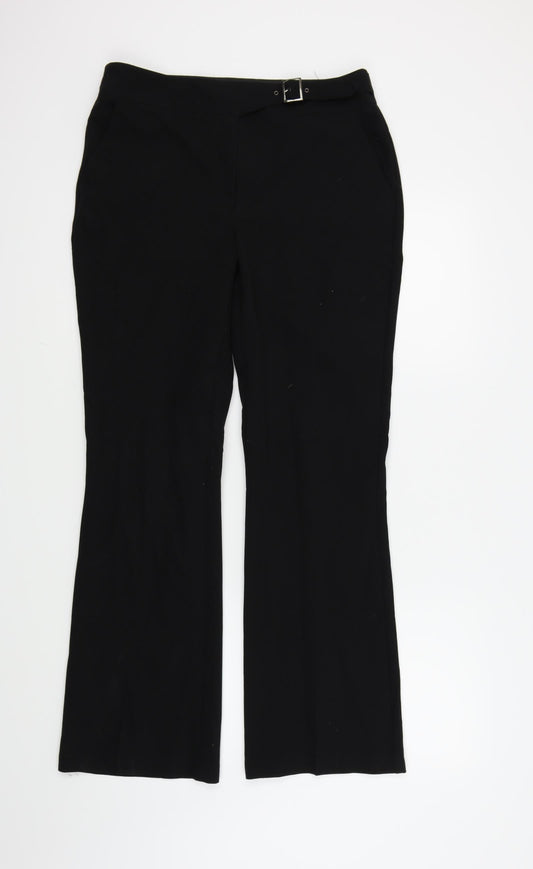 Womens UK Size 10 NEXT Regular Fit  Black Trousers