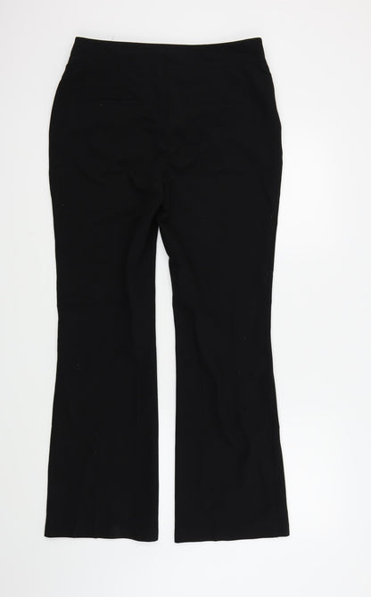 Womens UK Size 10 NEXT Regular Fit  Black Trousers