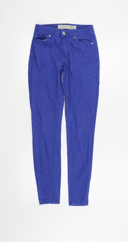 Denim & Co. Womens Blue   Skinny Jeans Size 4 L28 in