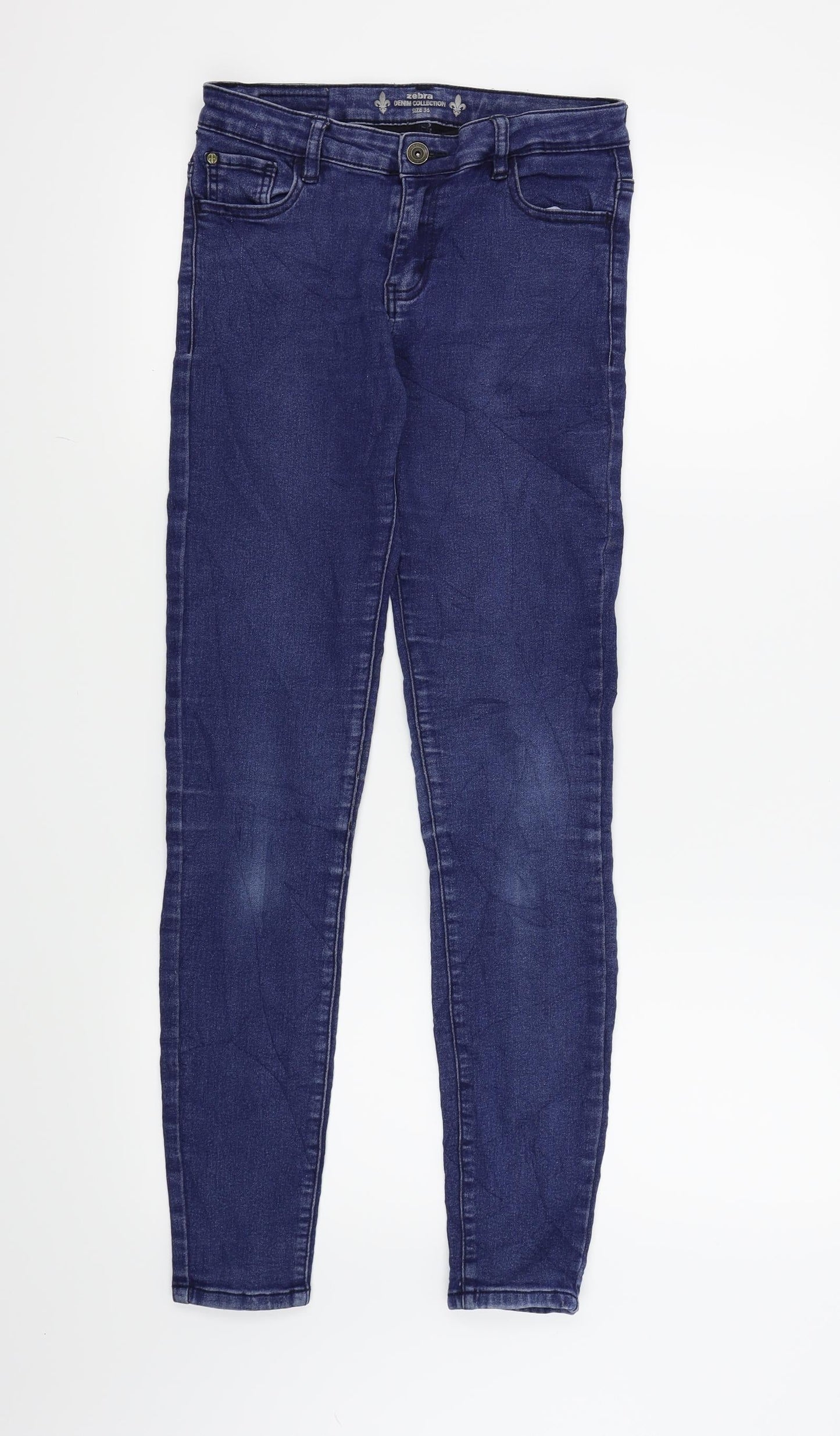 zebra  Womens Blue   Skinny Jeans Size 8 L29 in