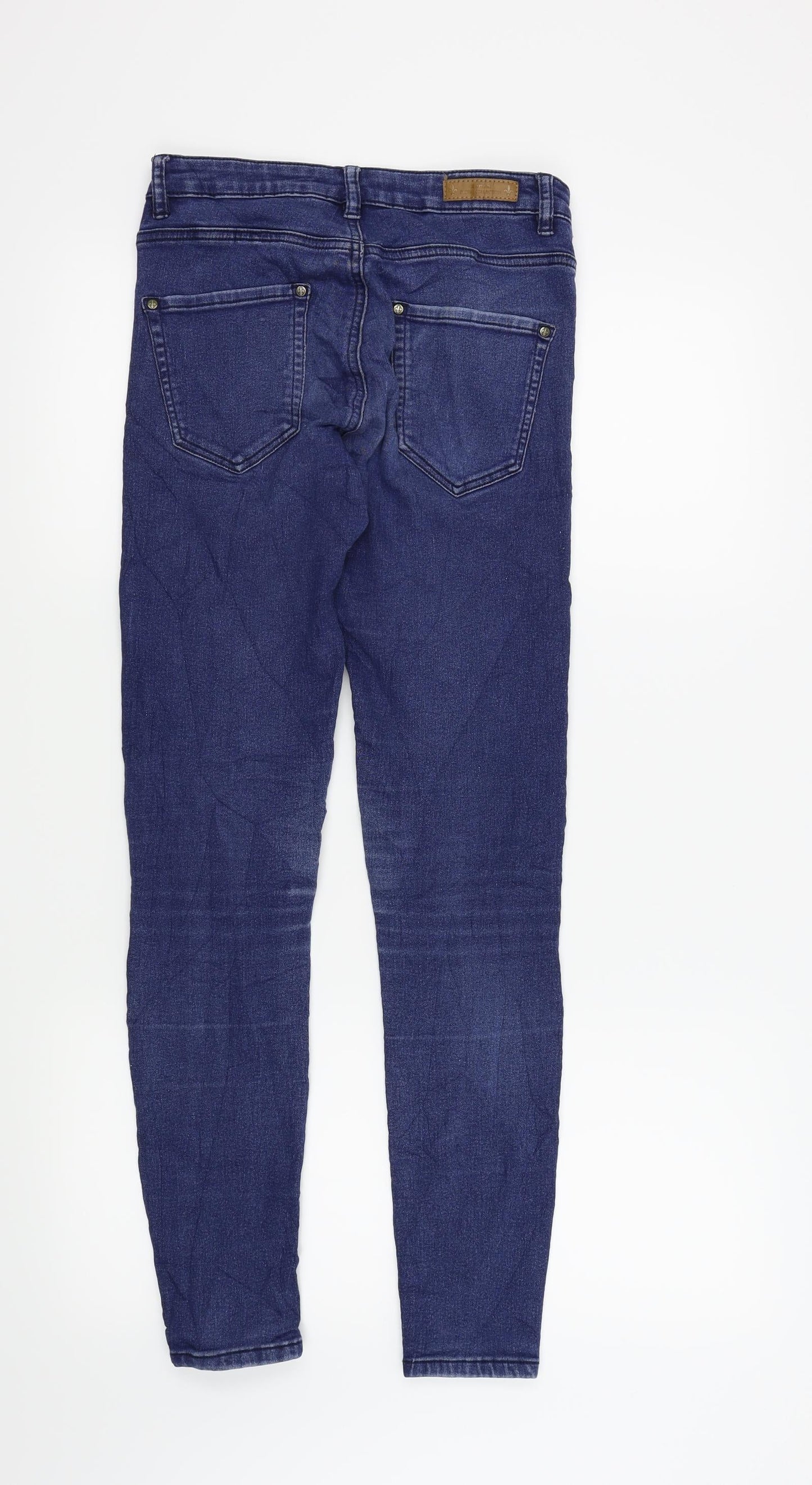 zebra  Womens Blue   Skinny Jeans Size 8 L29 in