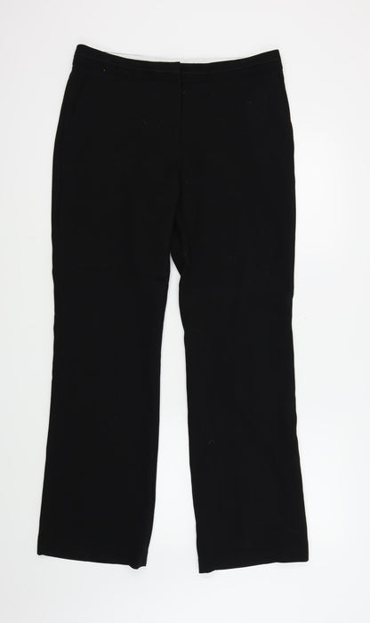 Womens UK Size 12 NEXT Regular Fit  Black Trousers
