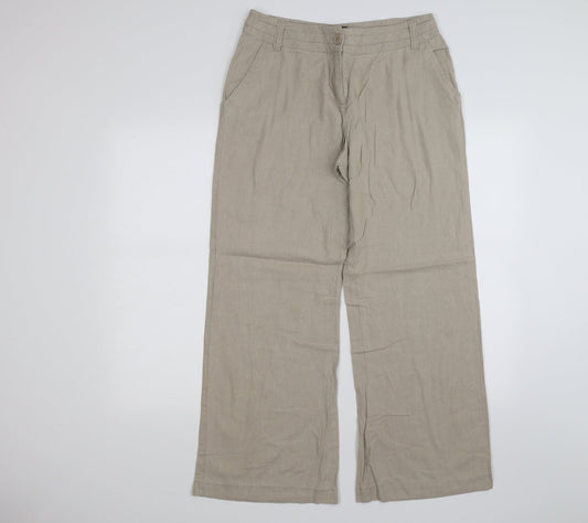 George Womens Beige   Trousers  Size 12 L29 in