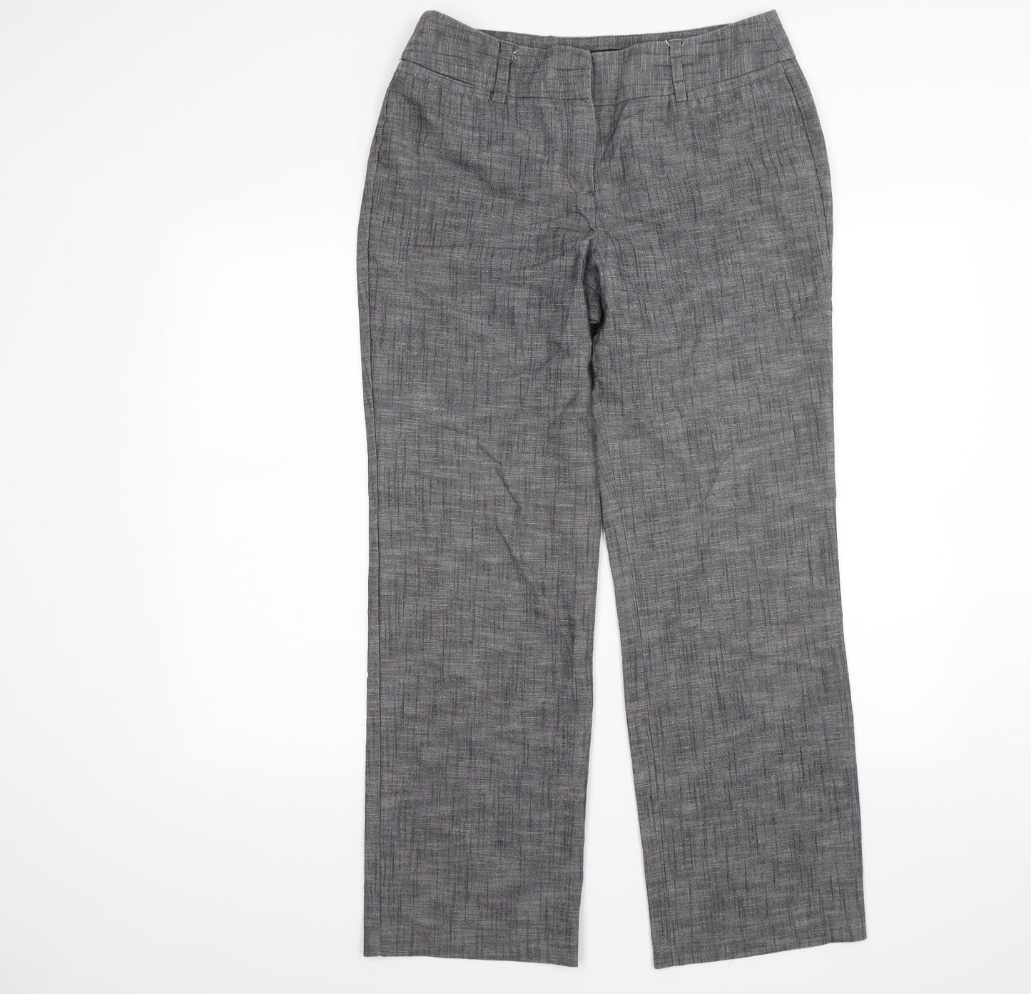 Larry Levine Womens Grey   Trousers  Size 14 L28 in