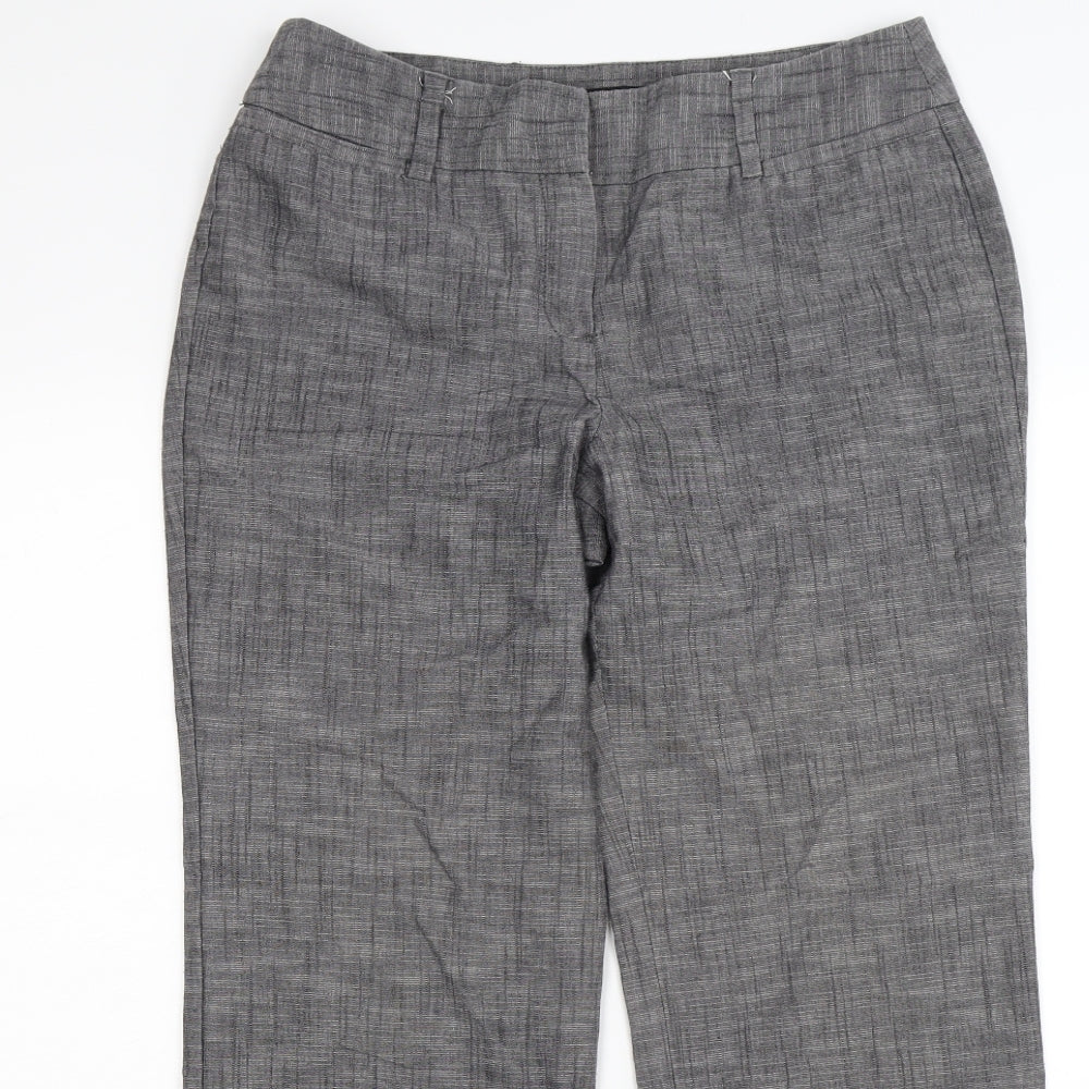 Larry Levine Womens Grey   Trousers  Size 14 L28 in