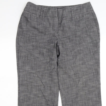 Larry Levine Womens Grey   Trousers  Size 14 L28 in