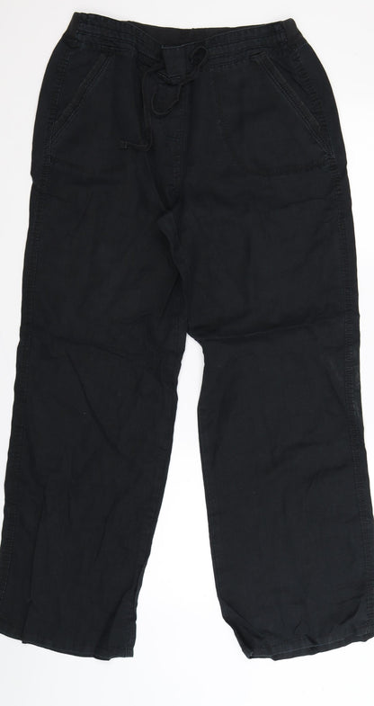 Womens UK Size 12 Marks and Spencer Regular Fit  Blue Trousers
