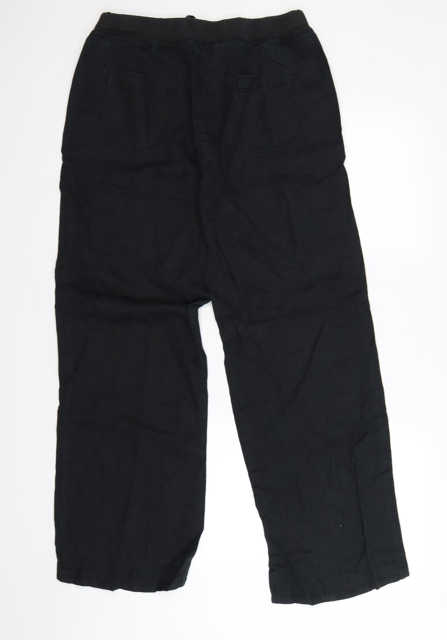 Womens UK Size 12 Marks and Spencer Regular Fit  Blue Trousers