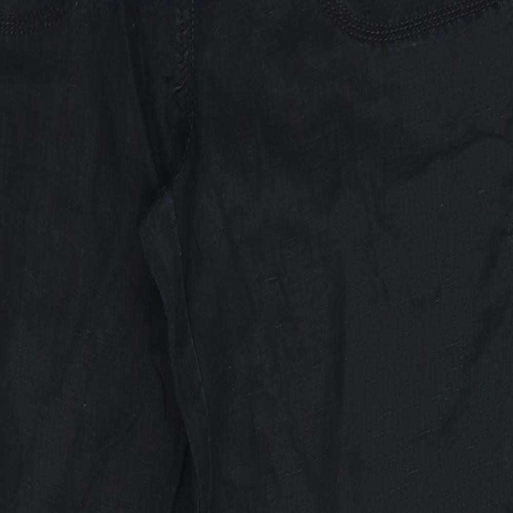 Womens UK Size 12 Marks and Spencer Regular Fit  Blue Trousers
