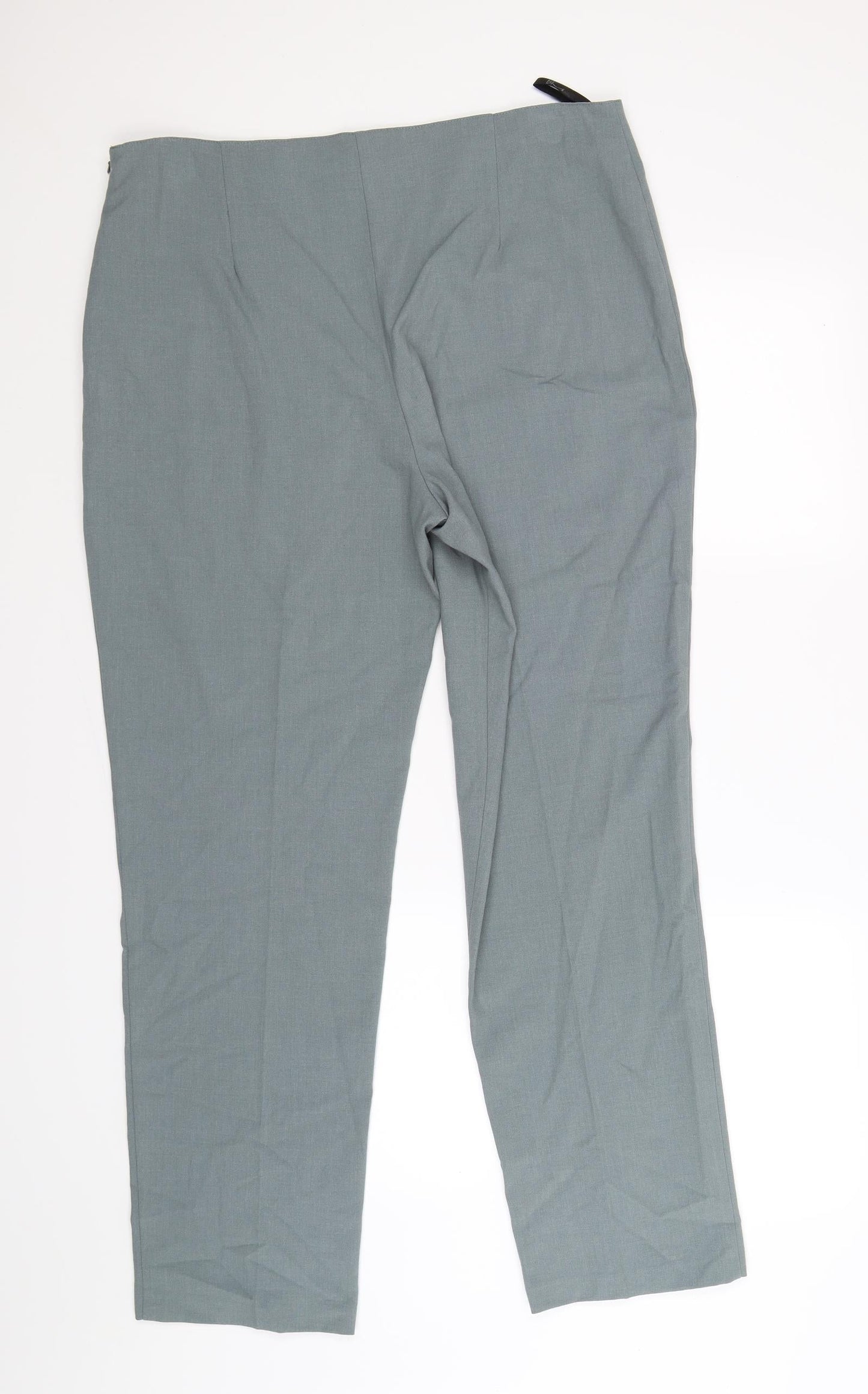 Womens UK Size 16 BHS Regular Fit Dress Pants Blue Trousers