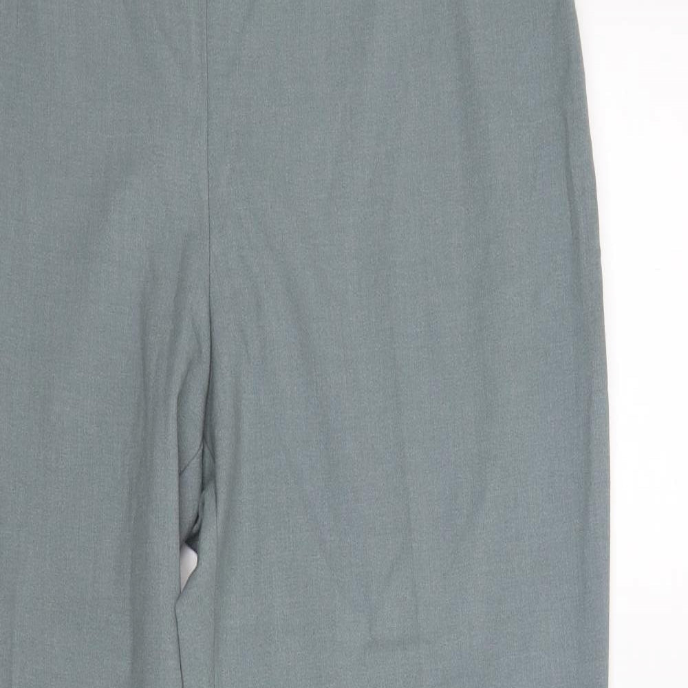 Womens UK Size 16 BHS Regular Fit Dress Pants Blue Trousers