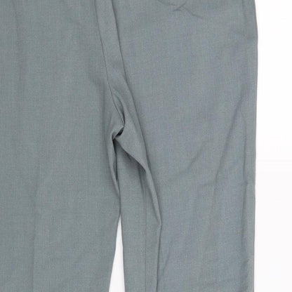 Womens UK Size 16 BHS Regular Fit Dress Pants Blue Trousers