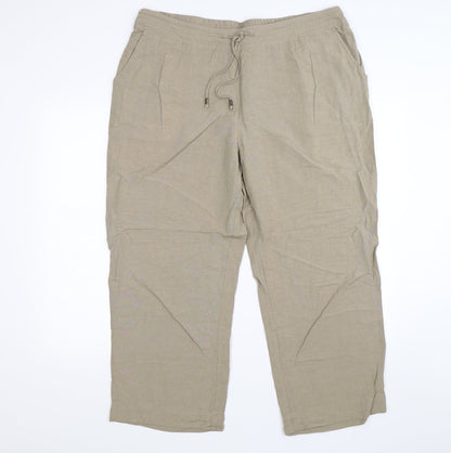 Anthology Womens Beige   Trousers  Size 20 L26 in