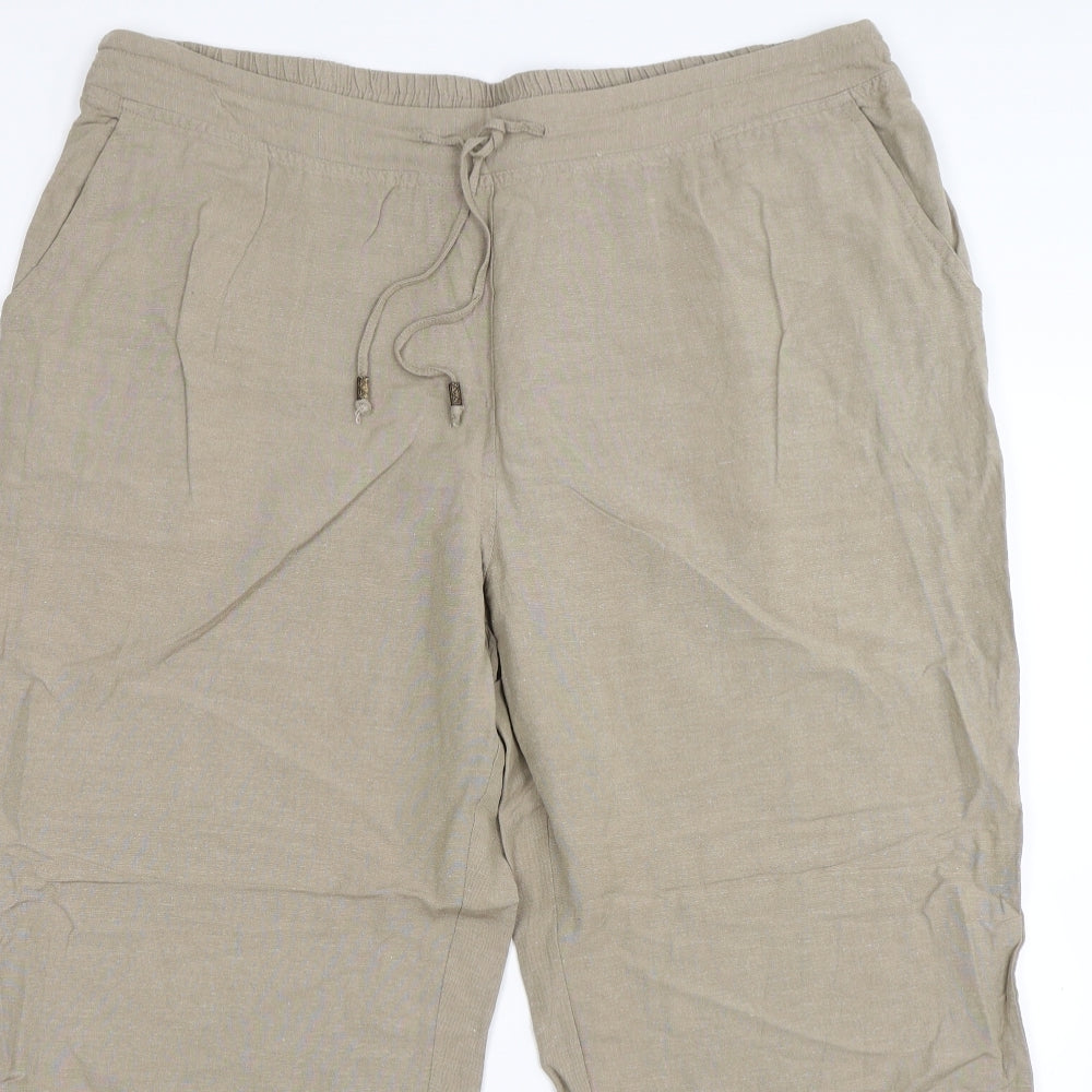 Anthology Womens Beige   Trousers  Size 20 L26 in