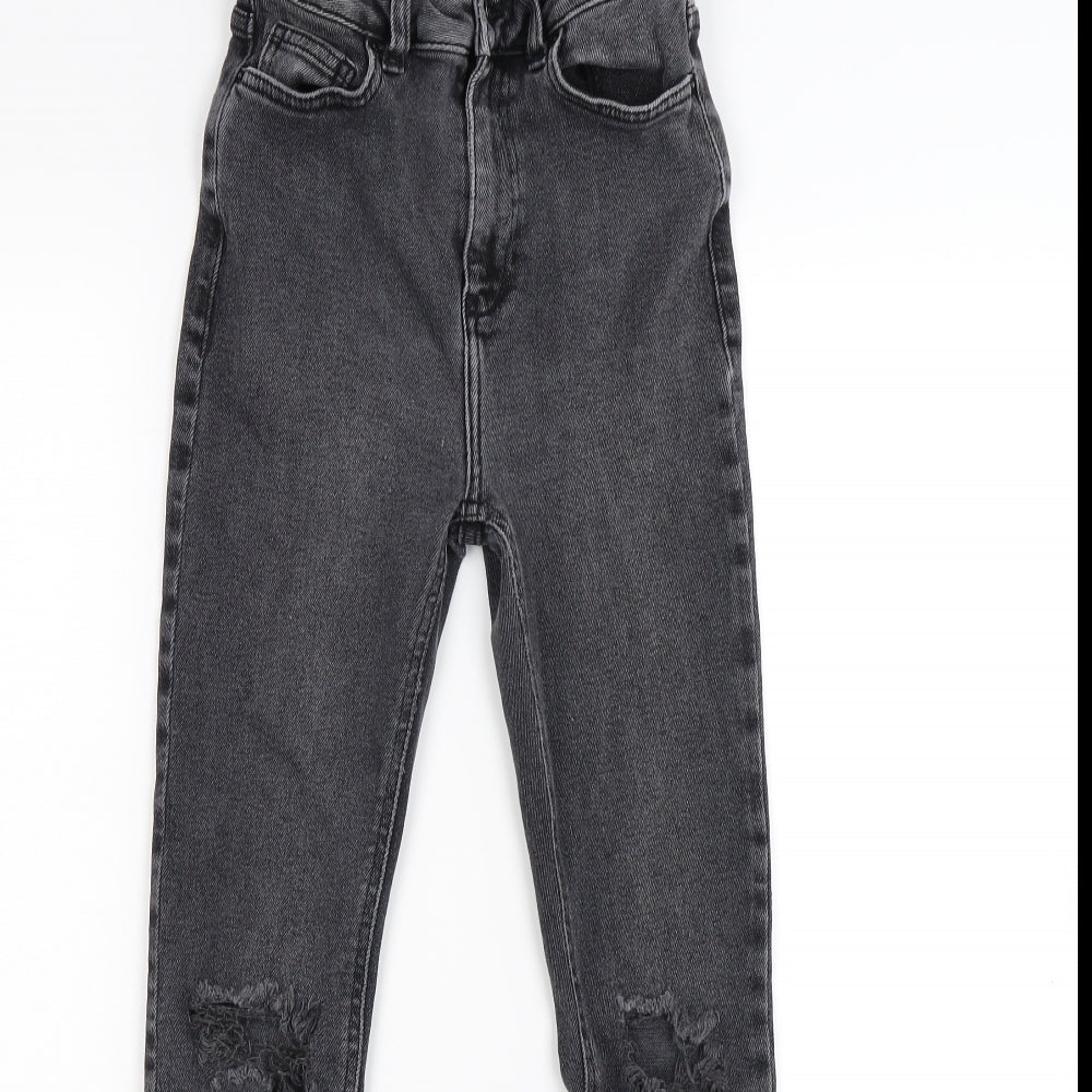 New Look Womens Grey  Denim Skinny Jeans Size 8 L26 in