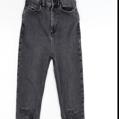 New Look Womens Grey  Denim Skinny Jeans Size 8 L26 in