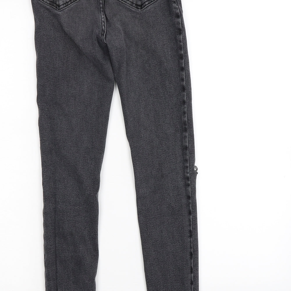 New Look Womens Grey  Denim Skinny Jeans Size 8 L26 in