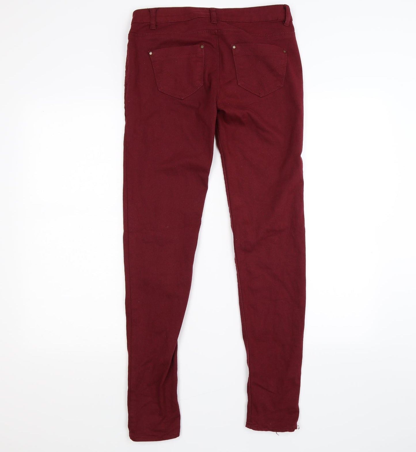 Womens UK Size 10 denim co  Jegging Red Leggings