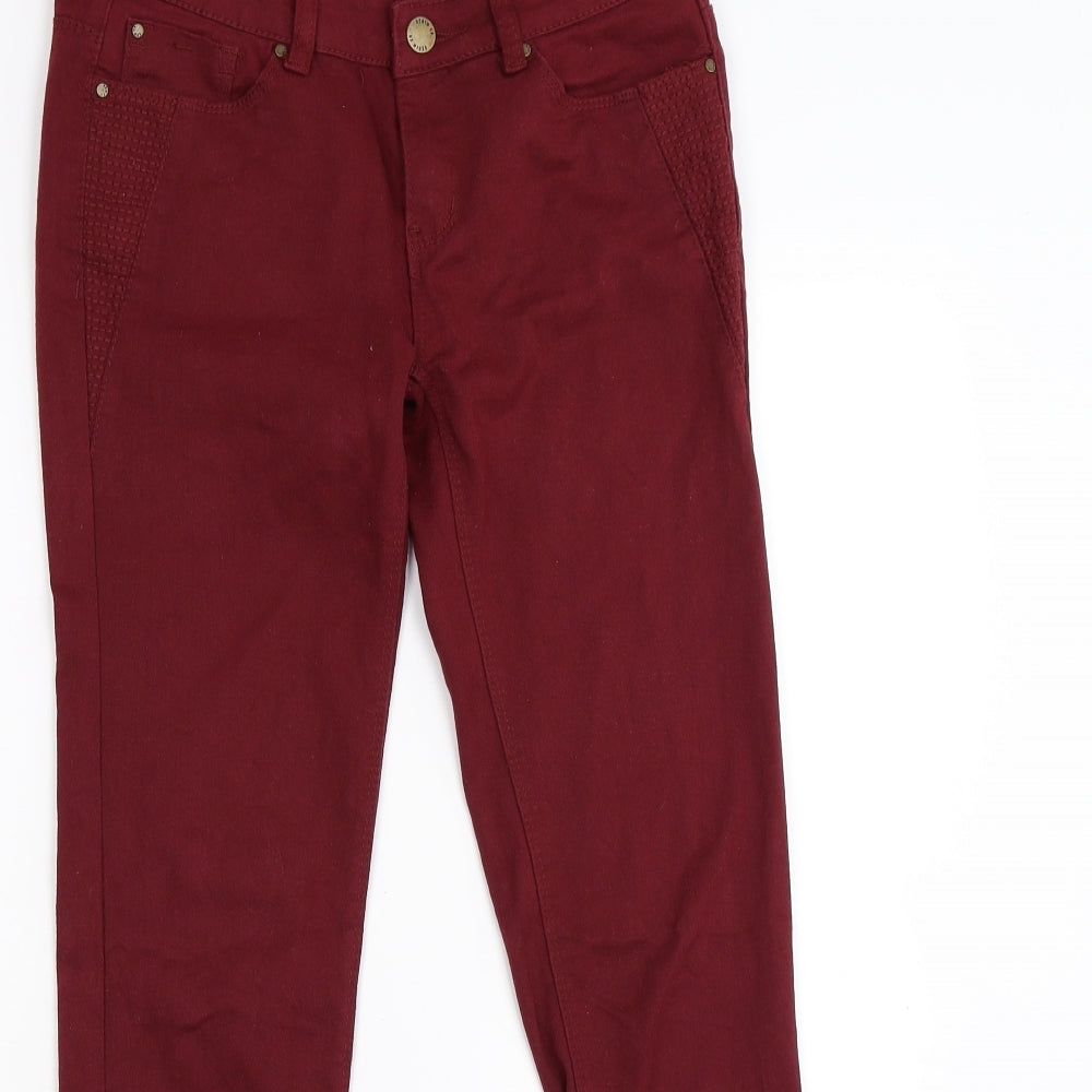 Womens UK Size 10 denim co  Jegging Red Leggings