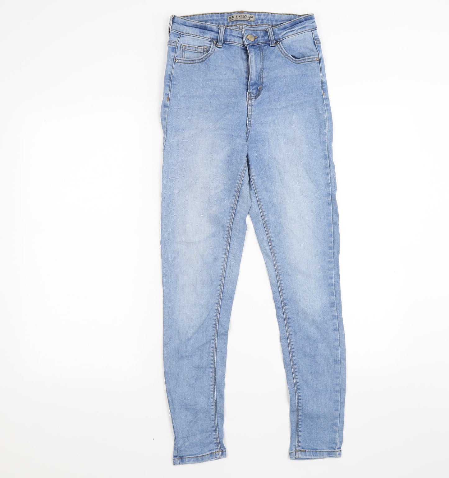 denim co Womens Blue  Denim Skinny Jeans Size 10 L26 in