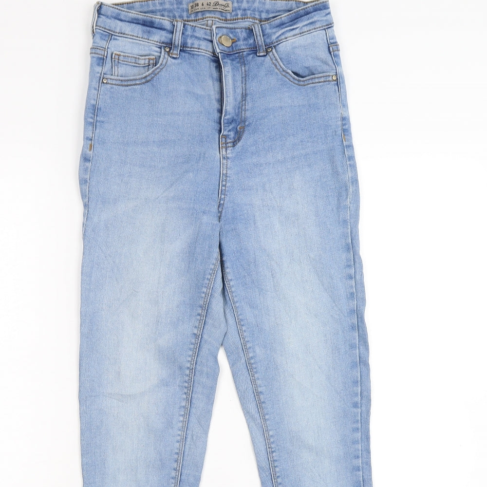 denim co Womens Blue  Denim Skinny Jeans Size 10 L26 in