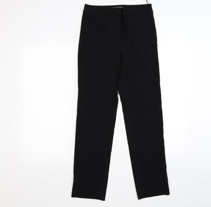 Womens UK Size 8 Papaya Regular Fit  Black Trousers