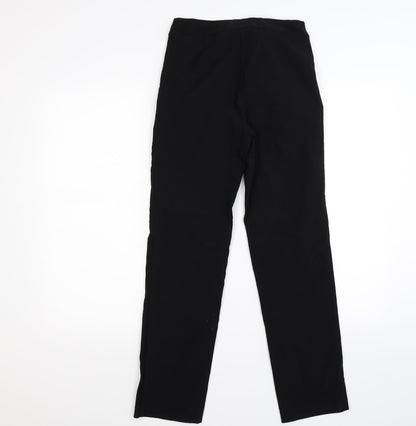 Womens UK Size 8 Papaya Regular Fit  Black Trousers